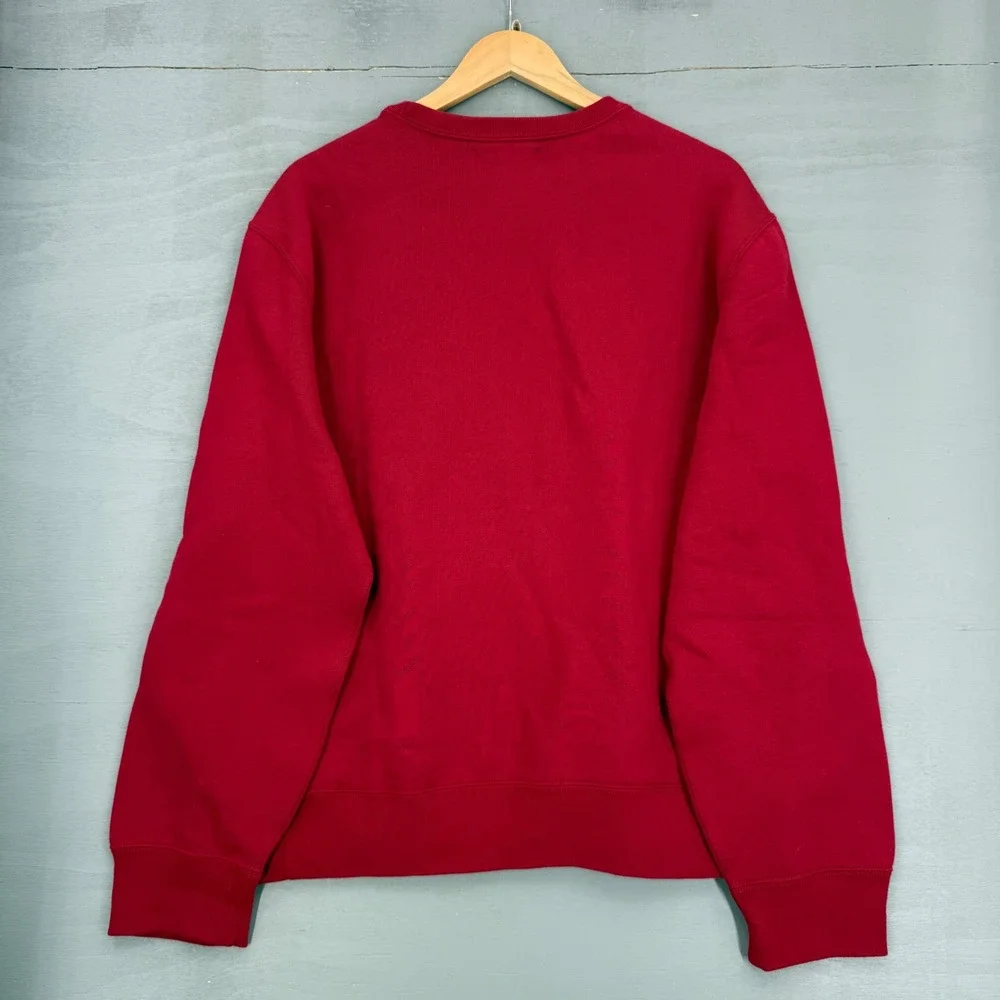 Vintage Polo Ralph Lauren Crewneck Sweatshirt Red Pony Logo Pullover XL